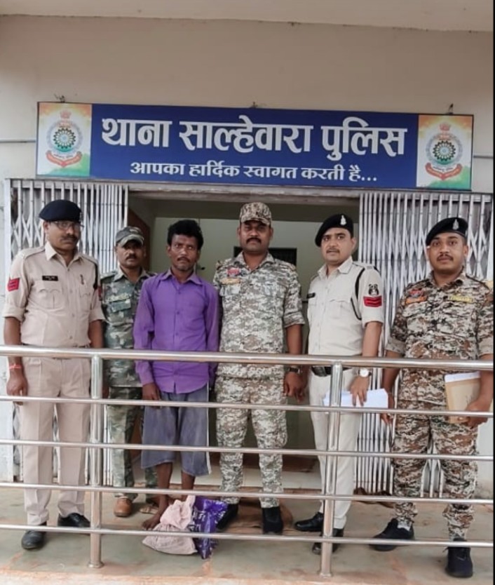 ग्राम नवागांव में दबिश, आधा किलो गांजा के साथ एक गिरफ्तार