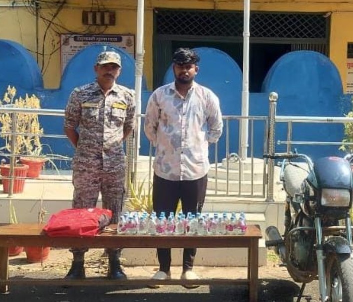 पुलिस की बड़ी कार्रवाई – अवैध शराब के खिलाफ चला चक्रव्यूह, एक गिरफ्तार