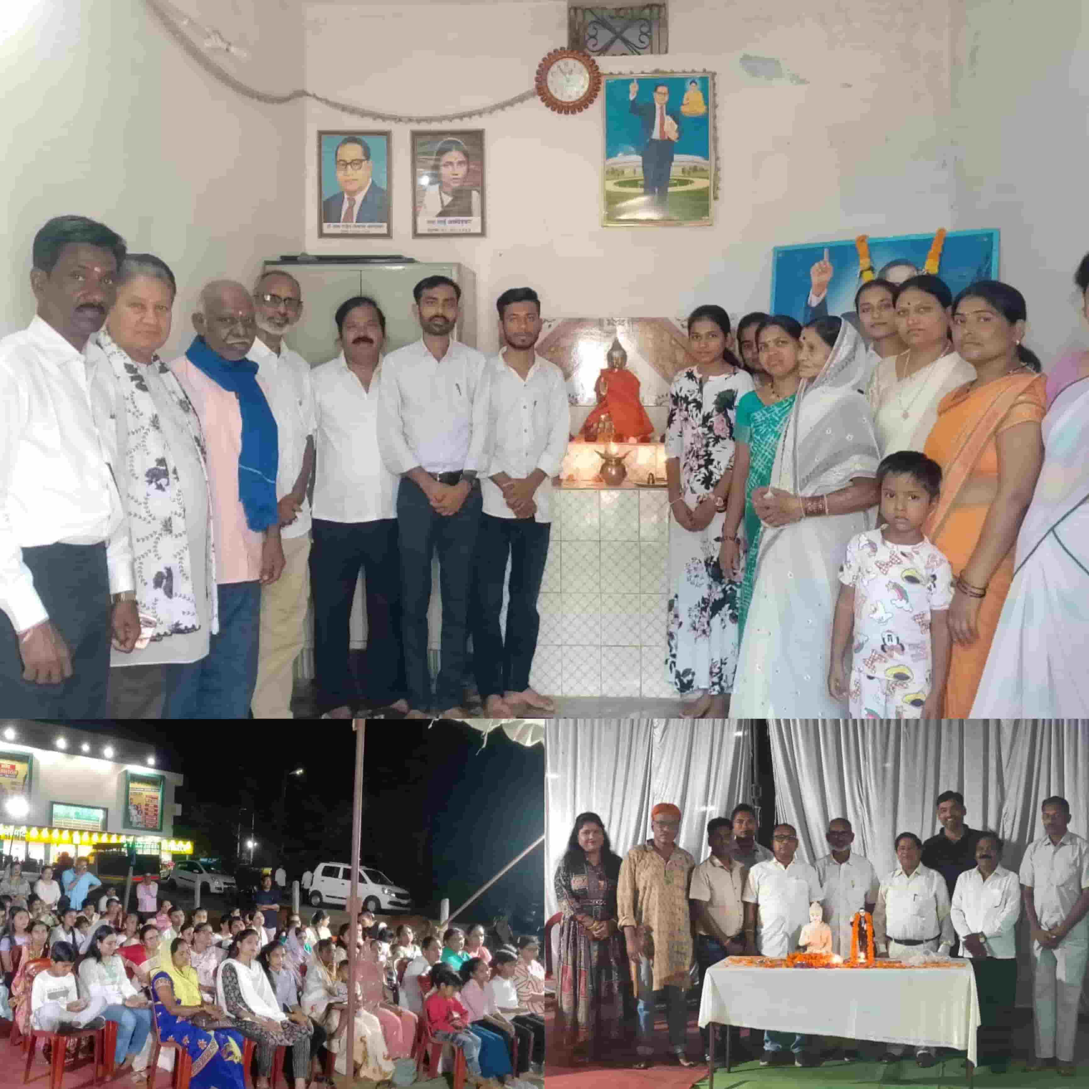 बुद्ध पूर्णिमा पर खैरागढ़ में बौद्ध अनुयायियों का भव्य आयोजन- सुबह से शाम तक चला आयोजन, बड़ी संख्या में उपस्थित रहे उपासक-उपासिकाएं