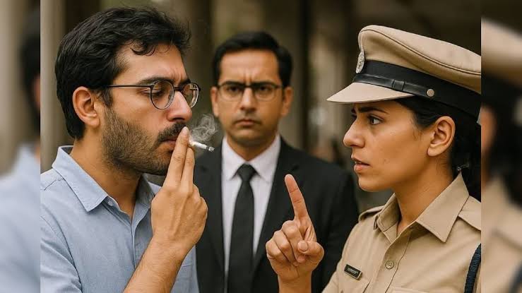 सावधान सार्वजनिक स्थानों पर धुआँ नहीं अब जुर्माना मिलेगा!सिगरेट जलाई तो जेब जल जाएगी, 50 पर जुर्माना